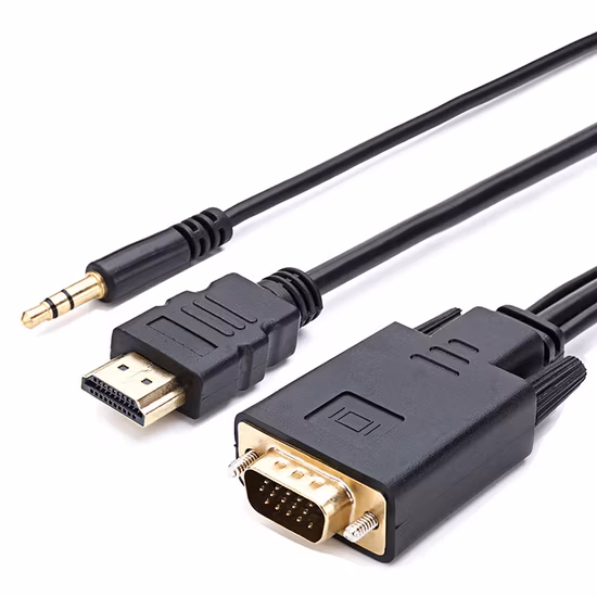 HDMI vers VGA avec câble audio 1,8 m