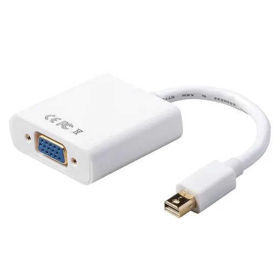 Mini Dp vers VGA avec câble à vis pour Vidoe